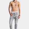 Slim Twist-Jeans met geborstelde grijze wassing