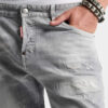 Slim Twist-Jeans met geborstelde grijze wassing