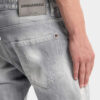 Slim Twist-Jeans met geborstelde grijze wassing