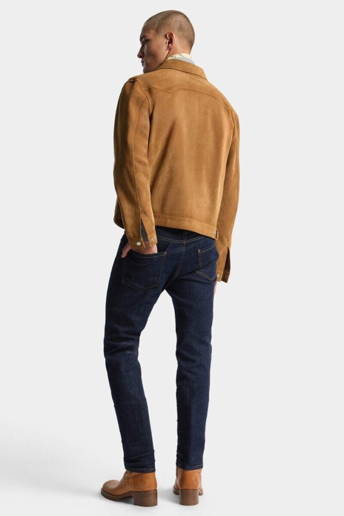 Teddy-Jeans met donkere wassing Teddy-Jeans met donkere wassing