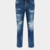 Teddy-Jeans met medium gescheurde wassing Teddy-Jeans met medium gescheurde wassing