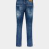 Teddy-Jeans met medium gescheurde wassing Teddy-Jeans met medium gescheurde wassing