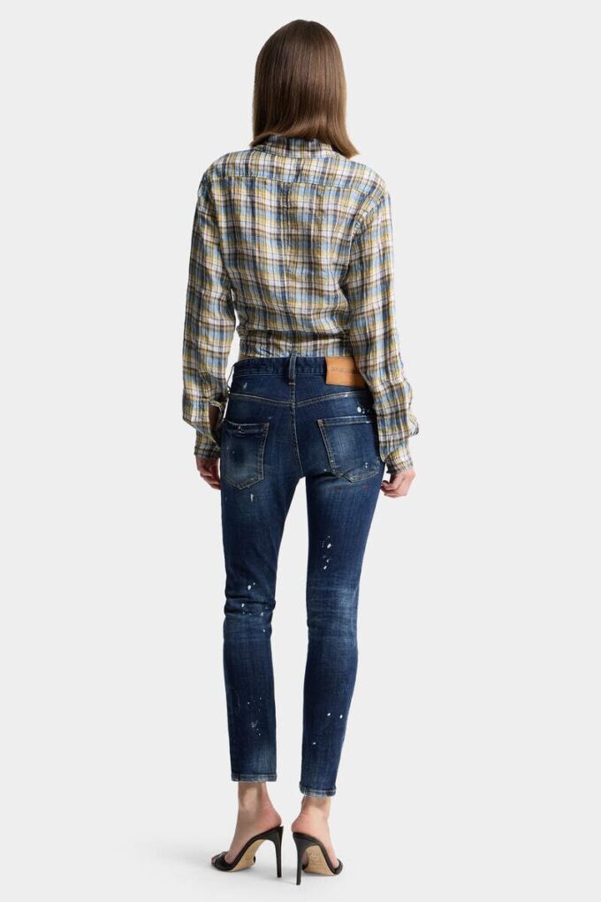 Teddy-Jeans met medium rode vlekken Teddy-Jeans met medium rode vlekken