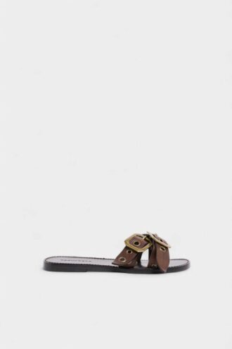 Twin platte Sandalen