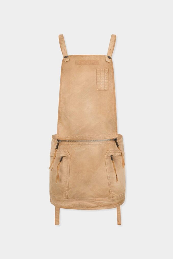 Utility-salopette met distressed-look