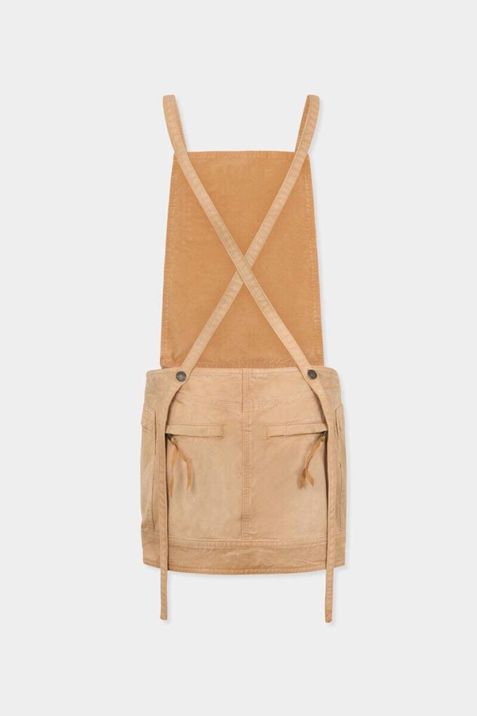 Utility-salopette met distressed-look