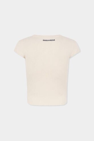 Vintage Fade T-shirt met halflange mouwen