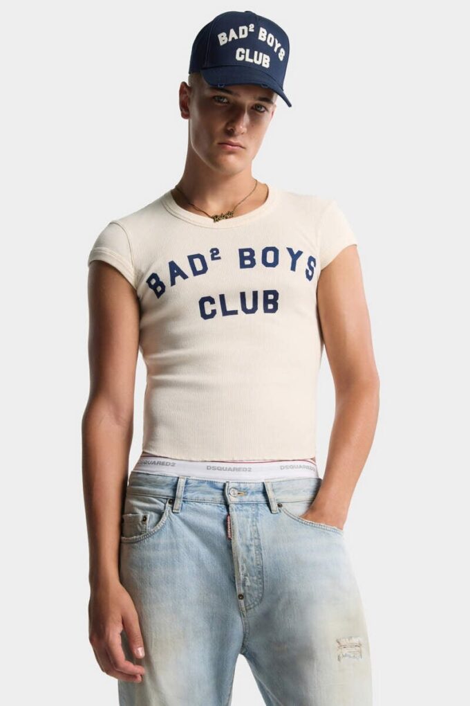 Vintage Fade T-shirt met halflange mouwen