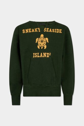 Vintage geverfd, lang en slank model met ronde hals