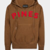 Vintage geverfde hoodie met lange, slanke pasvorm