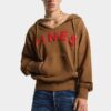 Vintage geverfde hoodie met lange, slanke pasvorm