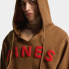 Vintage geverfde hoodie met lange, slanke pasvorm