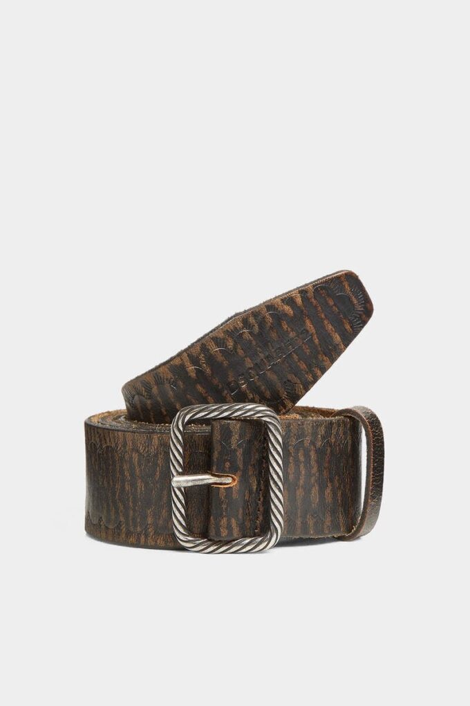 Vintage riem met geschulpte gesp Vintage riem met geschulpte gesp