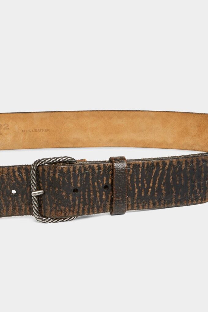 Vintage riem met geschulpte gesp Vintage riem met geschulpte gesp