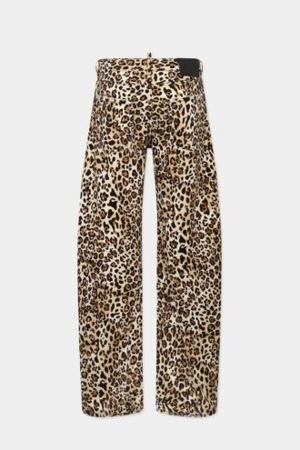 Wild2 bedrukte losse Twst-Jeans