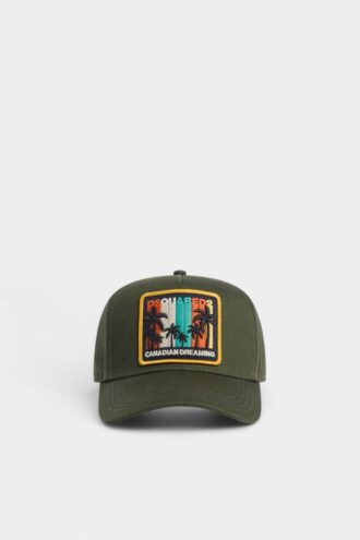 Zomerse vintage baseballpet met patch