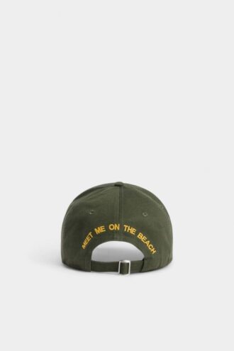 Zomerse vintage baseballpet met patch