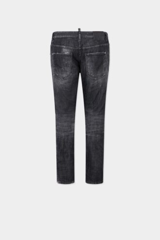 Zwart gewassen Skater Jean