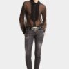 Zwarte, gemakkelijk te wassen Jennifer-Jeans met middelhoge taille Zwarte, gemakkelijk te wassen Jennifer-Jeans met middelhoge taille