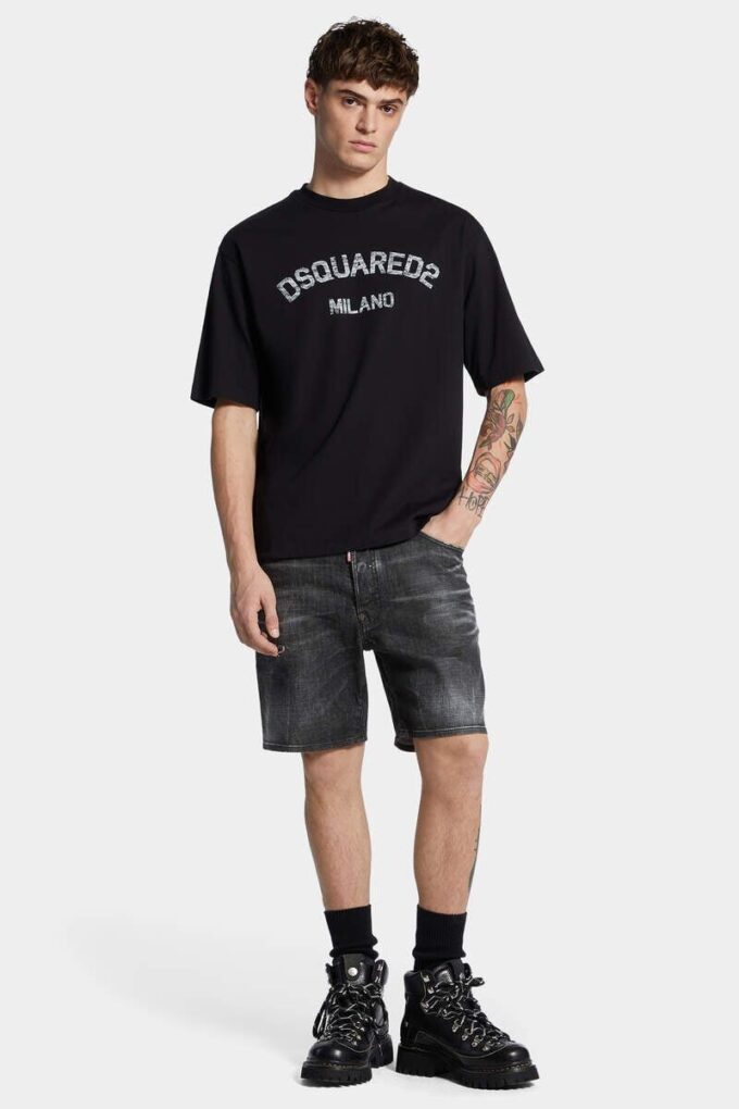 Zwarte marineblauwe korte broek