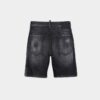 Zwarte marineblauwe korte broek met mistwas Zwarte marineblauwe korte broek met mistwas