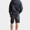 Zwarte marineblauwe korte broek met mistwas Zwarte marineblauwe korte broek met mistwas