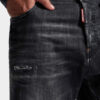 Zwarte marineblauwe korte broek met mistwas Zwarte marineblauwe korte broek met mistwas