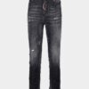 Zwarte Teddy-Jeans met mistwas