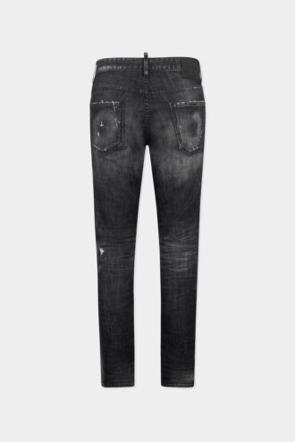 Zwarte Teddy-Jeans met mistwas