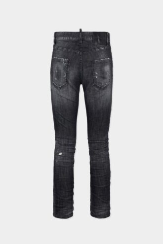 Zwarte Teddy-Jeans met mistwas