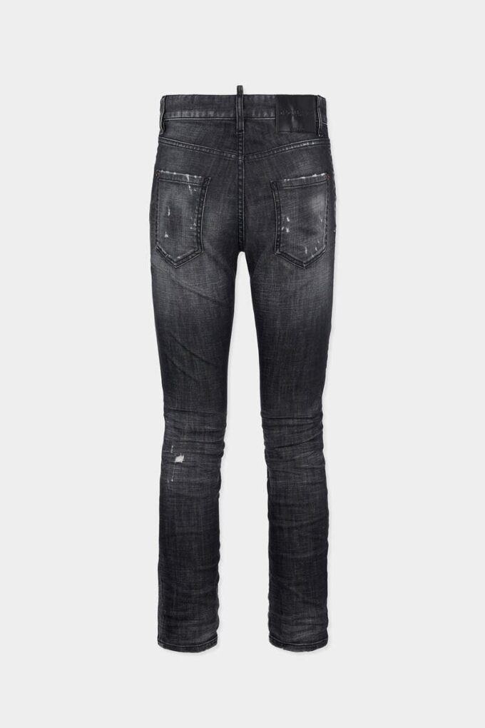 Zwarte Teddy-Jeans met mistwas